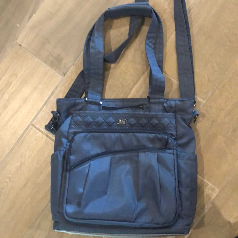 Super organized Lug Ace bag navy blue